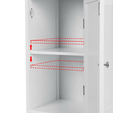 NNEDSZ Artiss Bathroom Cabinet Storage 161cm White Rattan Tallboy Toilet Cupboard