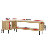NNEDSZ Entertainment Unit Corner TV Cabinet Storage Shelf Bevis
