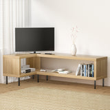 NNEDSZ Entertainment Unit Corner TV Cabinet Storage Shelf Bevis