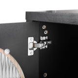 NNEDSZ Artiss Buffet Sideboard Shelves Double Doors - Black