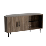 NNEDSZ Corner Entertainment Unit Stand TV Cabinet Open Storage Shelf 120CM