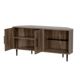 NNEDSZ Corner Entertainment Unit Stand TV Cabinet Open Storage Shelf 120CM