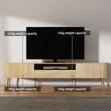NNEDSZ Entertainment Unit Alex TV Cabinet Storage Drawers 200CM