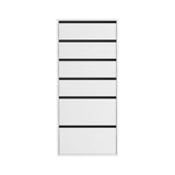 NNEDSZ Artiss 6 Chest of Drawers Dresser Tallboy White