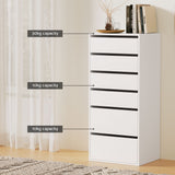 NNEDSZ Artiss 6 Chest of Drawers Dresser Tallboy White