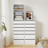 NNEDSZ Artiss 6 Chest of Drawers Tallboy Cabinet White