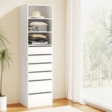 NNEDSZ Artiss 6 Chest of Drawers Tallboy Cabinet White
