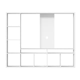NNEDSZ Entertainment Center Unit TV Stand TV Cabinet Open Shelves 183CM White
