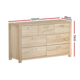 NNEDSZ Artiss 7 Chest of Drawers - MAXI Pine