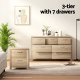 NNEDSZ Artiss 7 Chest of Drawers - MAXI Pine