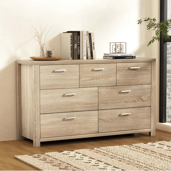 NNEDSZ Artiss 7 Chest of Drawers - MAXI Pine