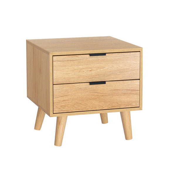 NNEDSZ Bedside Table 2 Drawers - Pine