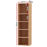 NNEDSZ Bookshelf 5 Tiers MILO Pine