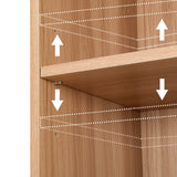 NNEDSZ Bookshelf 5 Tiers MILO Pine
