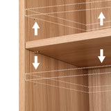 NNEDSZ Bookshelf 7 Tiers MILO Pine