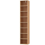 NNEDSZ Artiss Bookshelf 8 Tiers MILO Pine