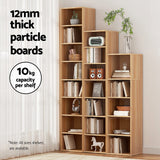 NNEDSZ Artiss Bookshelf 8 Tiers MILO Pine