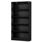 NNEDSZ Bookshelf 5 Tiers ANTON Black