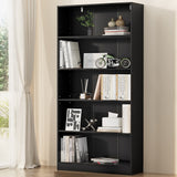 NNEDSZ Bookshelf 5 Tiers ANTON Black
