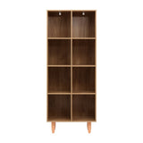NNEDSZ Artiss Bookshelf Bookcase 4 Tiers LEOR Walnut