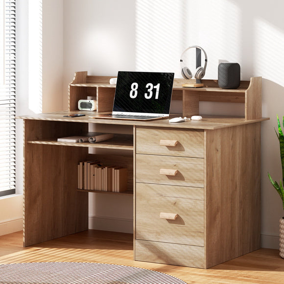 NNEDSZ Artiss Computer Desk Office Study Desks Table Shelf Drawer