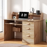 NNEDSZ Artiss Computer Desk Office Study Desks Table Shelf Drawer