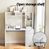 NNEDSZ Artiss Computer Desk Office Study Desks Table Drawer Bookshelf Cabinet