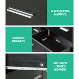 NNEDSZ Artiss 6 Chest of Drawers - VEDA Black