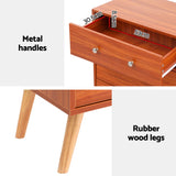 NNEDSZ Artiss 6 Chest of Drawers Storage Cabinet Walnut
