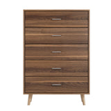 NNEDSZ 5 Chest of Drawers - MIRI Walnut
