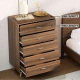 NNEDSZ 5 Chest of Drawers - MIRI Walnut