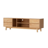 NNEDSZ Entertainment Unit Stand TV Cabinet Storage Drawer Shelf 180cm Wooden
