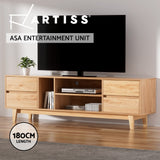 NNEDSZ Entertainment Unit Stand TV Cabinet Storage Drawer Shelf 180cm Wooden