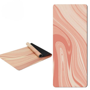 NNETM No-Slip PU Rubber Yoga Mat for Fitness (5mm)