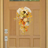 NNEOBA Fall Harvest Wreath Garland for Christmas Decor