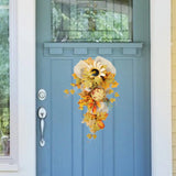 NNEOBA Fall Harvest Wreath Garland for Christmas Decor