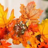 NNEOBA Christmas Berry Maple Leaf Wreath for Home Decor