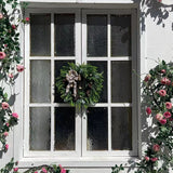 NNEOBA Farmhouse Christmas Wreath with Bells