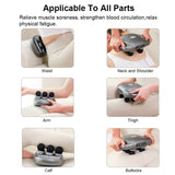 NNEOBA 6-Head Fascia Massage Gun High-Frequency Tissue Muscle Massager Black