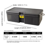 NNEOBA Waterproof Double Layer Fishing Tackle Box