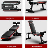 NNEOBA Multifunctional Folding Fitness Bench Stool
