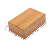 NNETM Bamboo Yoga Block for Flexibility & Meditation (Brown)
