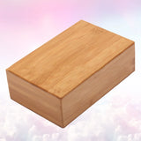 NNETM Bamboo Yoga Block for Flexibility & Meditation (Brown)