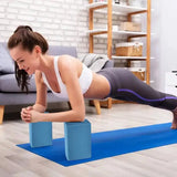 NNETM Anti-Slip Foam Yoga Blocks for Gym Training (Blue)