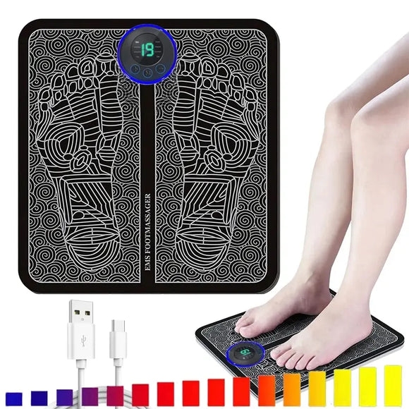 NNEOBA Electric Foot Massager Stimulation Pad Pressure Relief