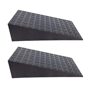 NNETM 2PCS Squat Wedge Heel & Calf Stretcher Board (Black)