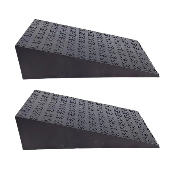 NNETM 2PCS Squat Wedge Heel & Calf Stretcher Board (Black)