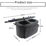 NNEOBA Motorcycle Handlebar Drinking Water Bottle Holder with Storage Bag for Yamaha NMAX XMAX TMAX 300 250 155