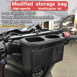 NNEOBA Motorcycle Handlebar Drinking Water Bottle Holder with Storage Bag for Yamaha NMAX XMAX TMAX 300 250 155