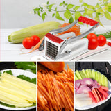 NNEOBA French Fry Cutter – Manual Potato Chipper with 25/49-Hole Blades